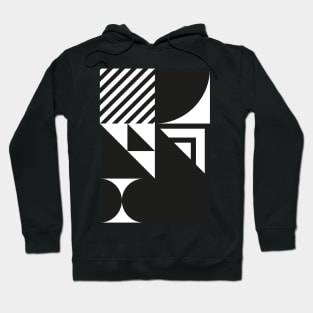 Geometric Bauhaus Pattern Hoodie